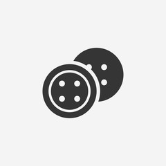 Button icon. New trendy button vector illustration symbol.