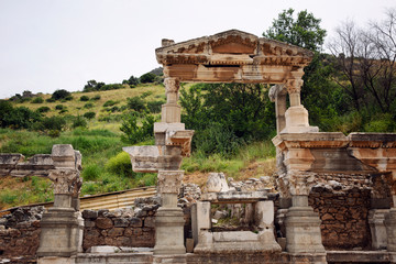 Fototapeta premium The ruins of the ancient city.