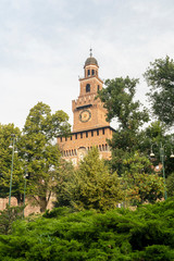 The castle of Milan, Italy