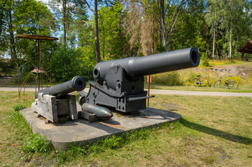 Old cannons at Skottvångs mine.