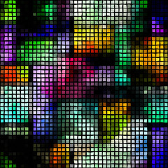 Seamless mosaic background. Geometric vector pattern.