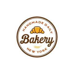 Bakery labels, emblem, badges and design elements, logo vector on white background