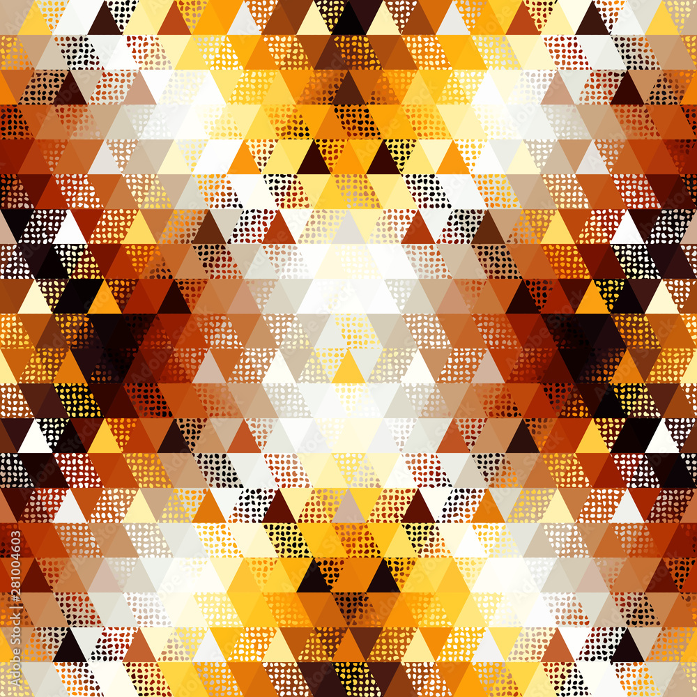 Poster Seamless vector pattern background of a triangles.