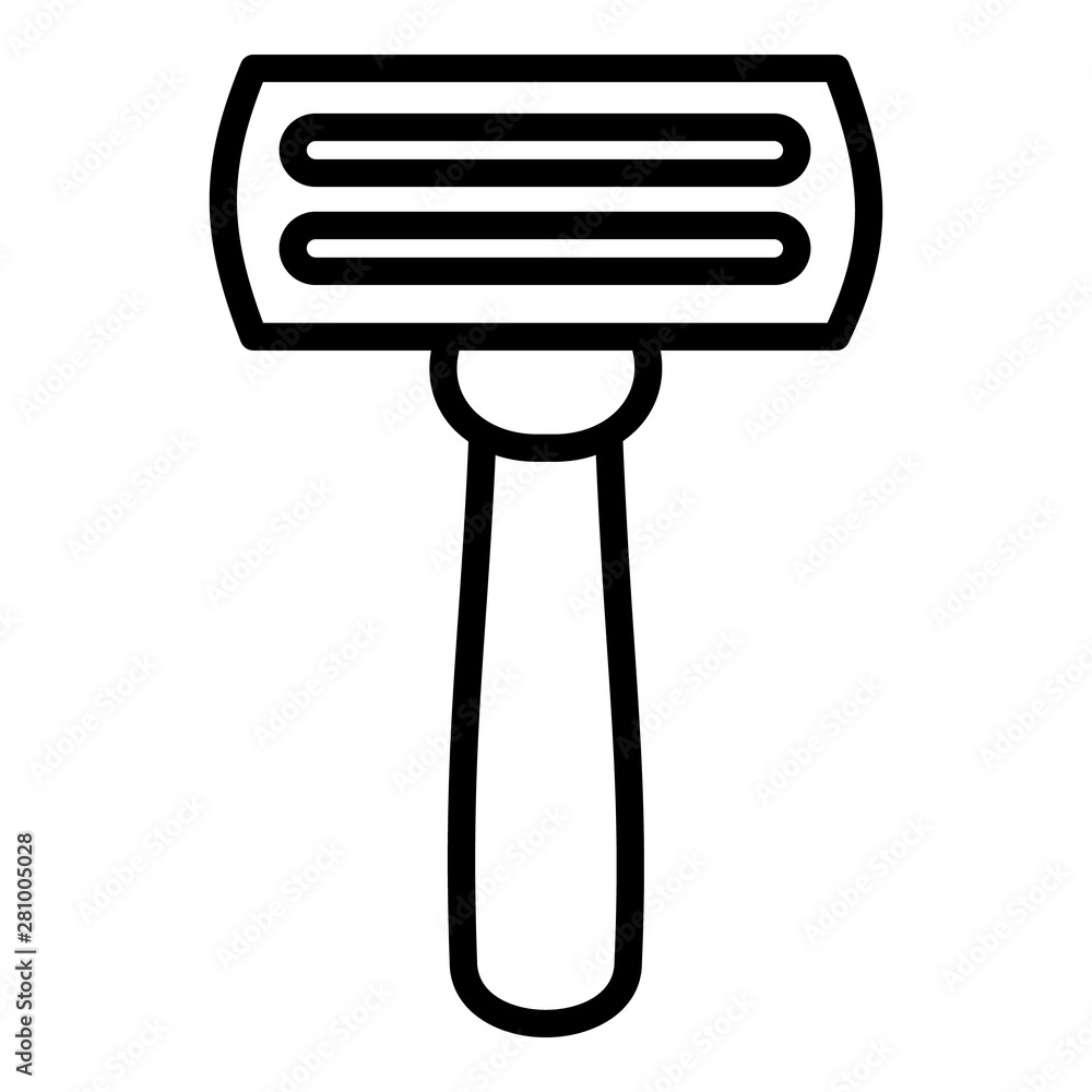 Poster classic razor icon. outline classic razor vector icon for web design isolated on white background