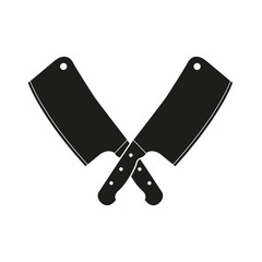 Meat knife icon. Simple vector illustration