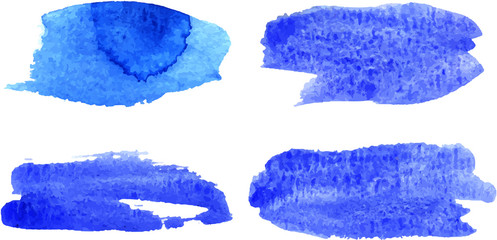 Abstract watercolor texture, isolated on white background. Watercolor brush strokes.