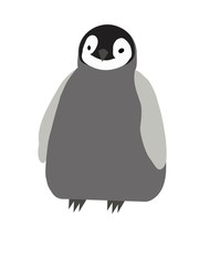 Baby penguin illustration - computer generated