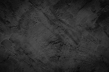 Fototapeta na wymiar Black wall texture pattern rough background.