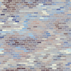 Seamless brick wall. Vector graphic illustration pattern.