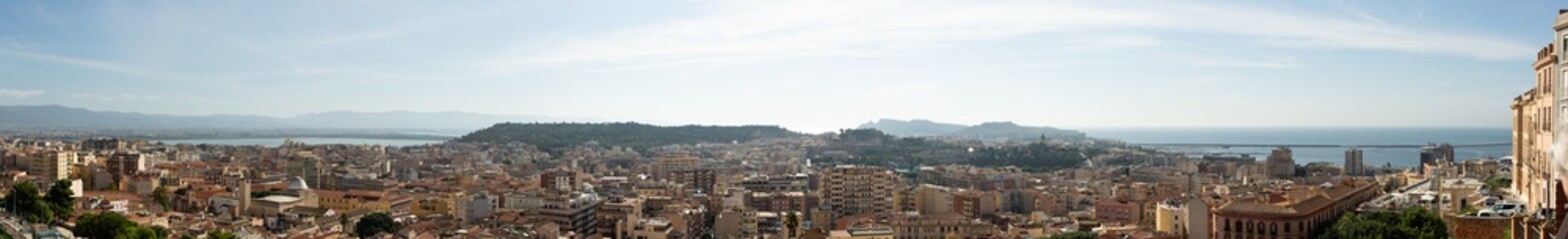 Fototapeta na wymiar panorama of the city of Cagliari, Sardinia