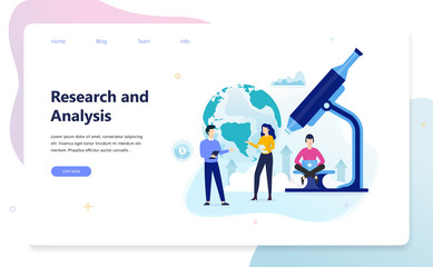 Business research banner set. Creative people search