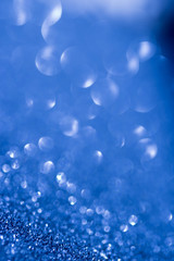 Magic blue background blur with bokeh.