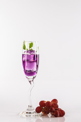 Grape juice isolated  on white background