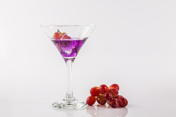Grape juice isolated  on white background