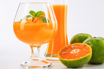 Fresh orange juice for health