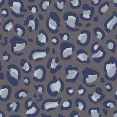 Leopard skin print of spot, stains. Seamless pattern with splash