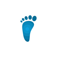 Fototapeta na wymiar Foot care logo template design