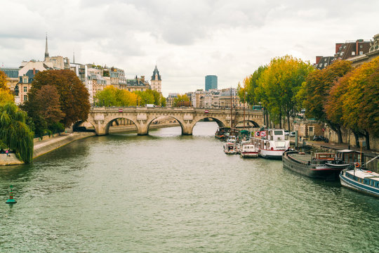 Pont Neuf over the River Seine, Isle de la Cite, Paris, France