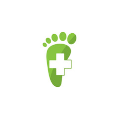 Foot care logo template design