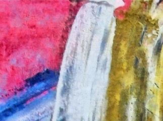 Naklejka premium Abstract grunge background. Dirty style pattern. Simple painting art template with large textured brush strokes. Colorful pretty texture drawing by hand. Digital indigo wallpaper. Vintage backdrop.