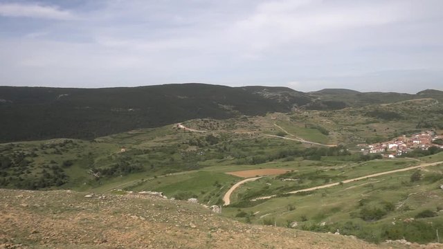 Mountains of Valdelinares in summer clear day