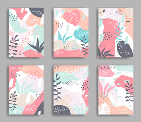 Fototapeta na wymiar set of abstract cards