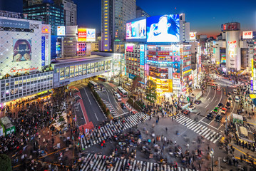Shibuya crossing, Tokyo, Japan