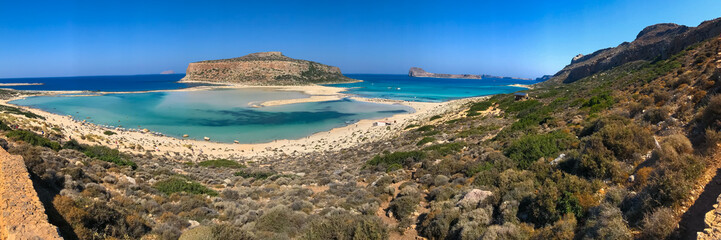 Balos Beach Kreta Strand Greece Lagoon Kissamos Chania