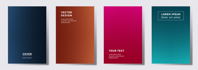 Geometric lines patterns with edges, angles.