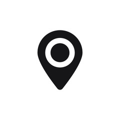 Maps pin. Location map icon.