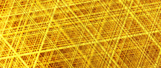 Abstract golden pattern. 3d render