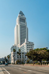 Fototapeta na wymiar Downtown skyscrapers Los Angeles California