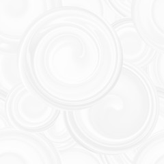 Pattern with white spirals, beautiful wallpapers for weddings. Texture 3 d background with abstract circles of different sizes, seamless pattern with waves.