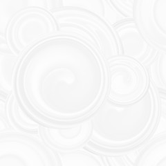Obraz premium Pattern with white spirals, beautiful wallpapers for weddings. Texture 3 d background with abstract circles of different sizes, seamless pattern with waves.