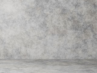 Concrete wall - gray abstract texture. Grunge interior. 3d rendering