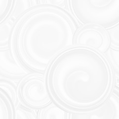 Obraz premium Pattern with white spirals, beautiful wallpapers for weddings. Texture 3 d background with abstract circles of different sizes, seamless pattern with waves.