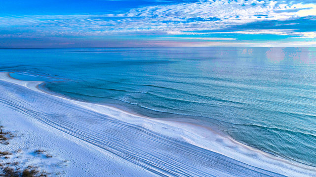 A Winter Sunset in Inlet Beach, Florida 