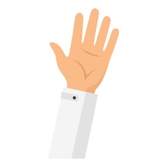 Father hand icon. Flat illustration of father hand vector icon for web design