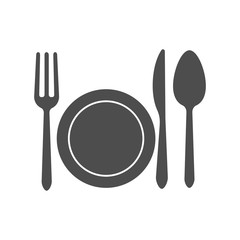 Kitchen equipment. Cutlery set vector illustration