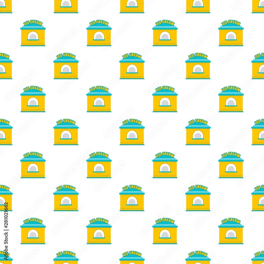 Poster ice creme trade pattern seamless vector repeat for any web design