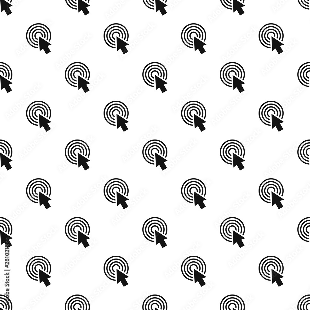 Poster cursor click round pattern seamless vector repeat geometric for any web design