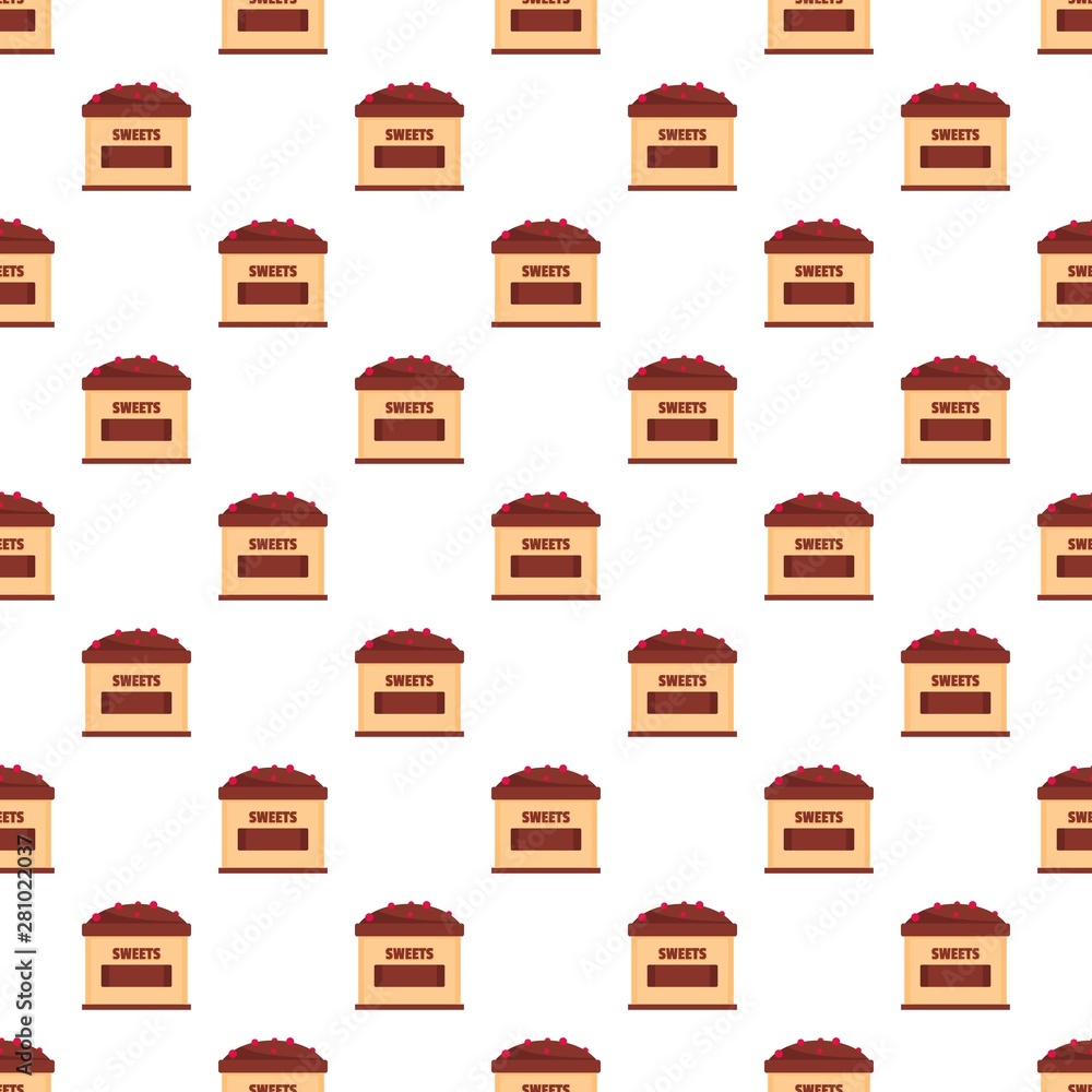 Aufkleber sweets selling pattern seamless vector repeat for any web design