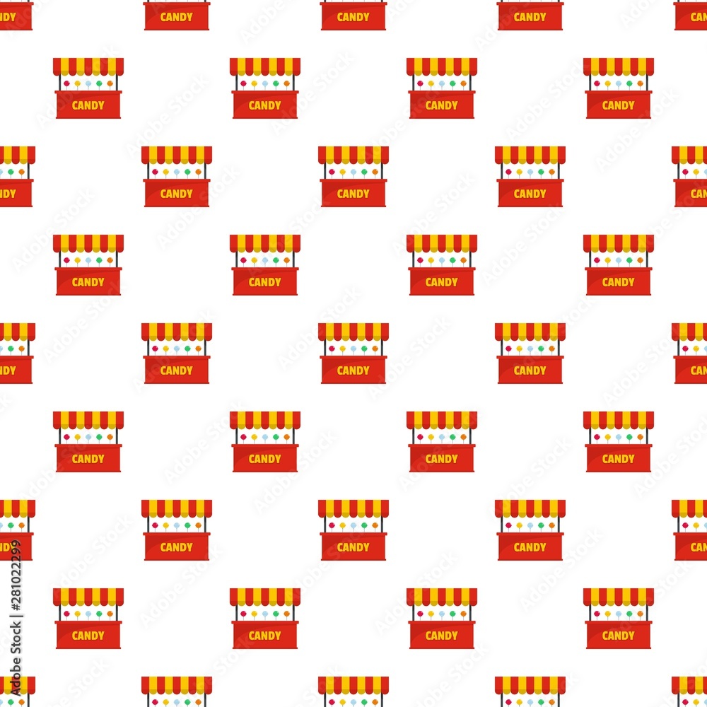 Poster candy selling pattern seamless vector repeat for any web design