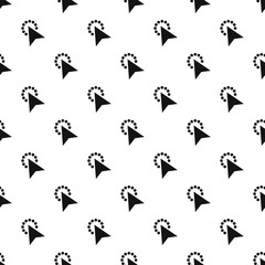 Cursor modern click pattern seamless vector repeat geometric for any web design