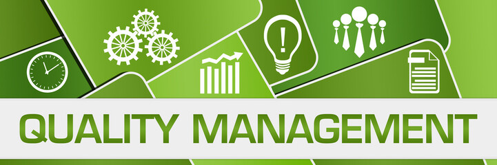 Quality Management Green Rounded Squares Symbols 