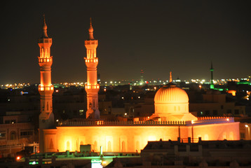 Fototapeta na wymiar mosque in the night