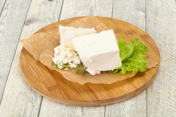 Greek traditional Feta soft cheese