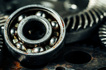 Gears from an old industrial machine