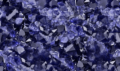 dark blue sapphires crystals seamless background