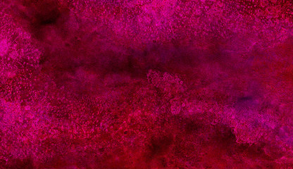 Dark pink paper texture water color painted illustration. Magenta watercolor on black background....